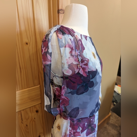 Adrianna Papell floral dress size 4 - Picture 2 of 5